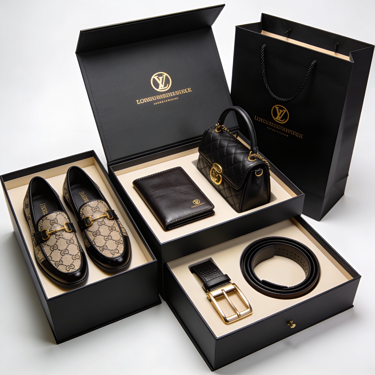Leather goods rigid box
